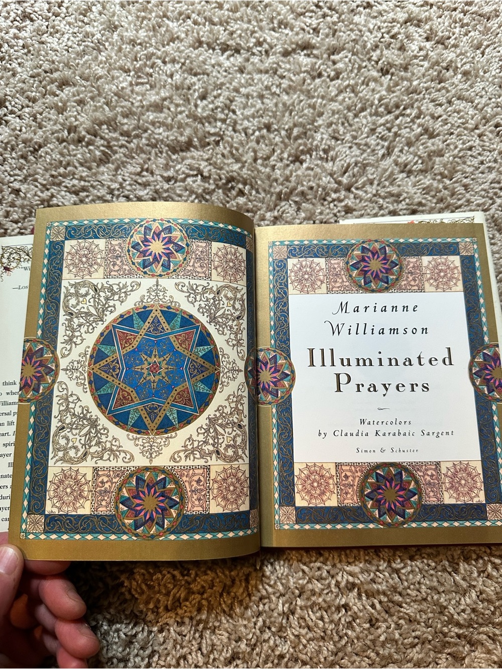 Marianne Williamson Illuminated Prayers - Decorative Cover in Cream & Gold Tones - Picture 5 of 12